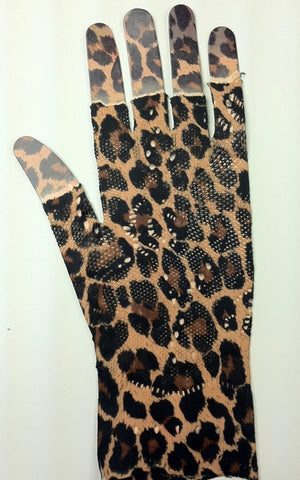 LEOPARD SHORT FINGERLESS